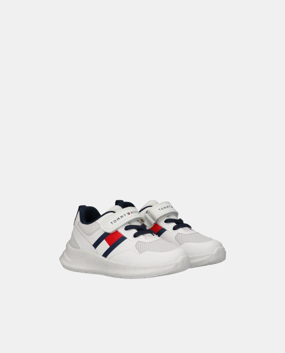 Sapatilhas com Elásticos-Velcro da Marca Tommy Hilfiger Branco-5