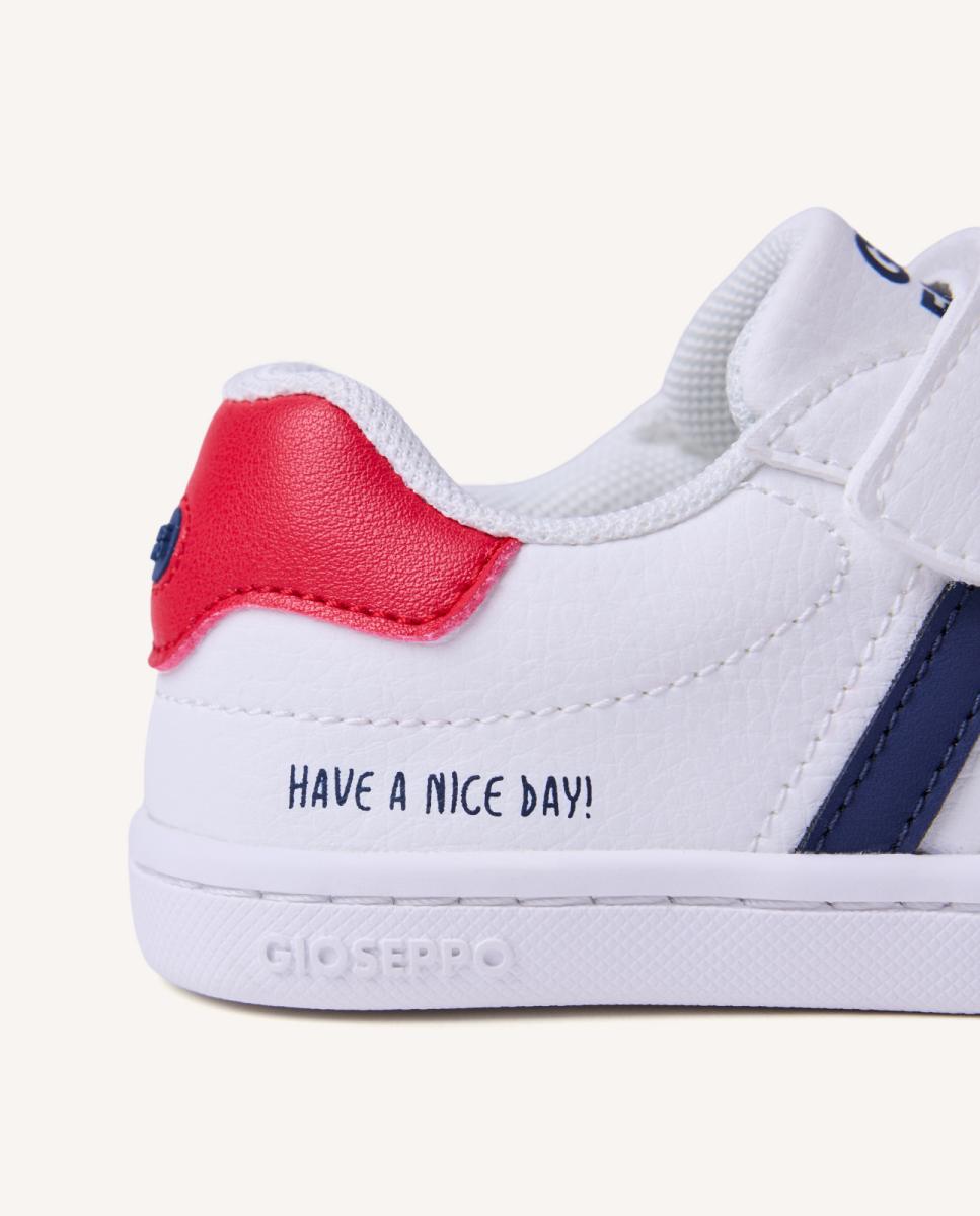 Zapatillas de nylon de bebé niño - Gioseppo - Rojo cereza Blanco-2