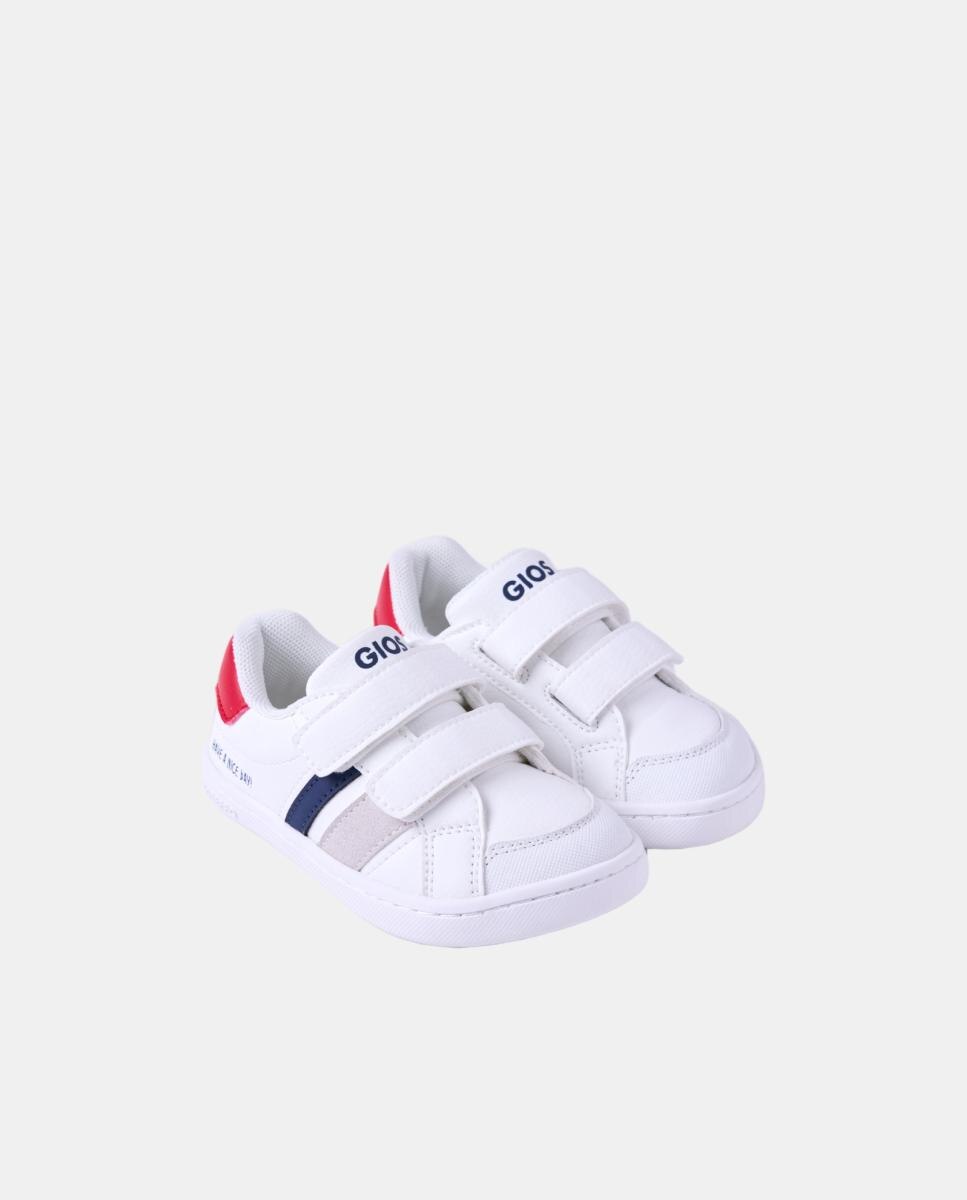 Zapatillas de nylon de bebé niño - Gioseppo - Rojo cereza Blanco-3