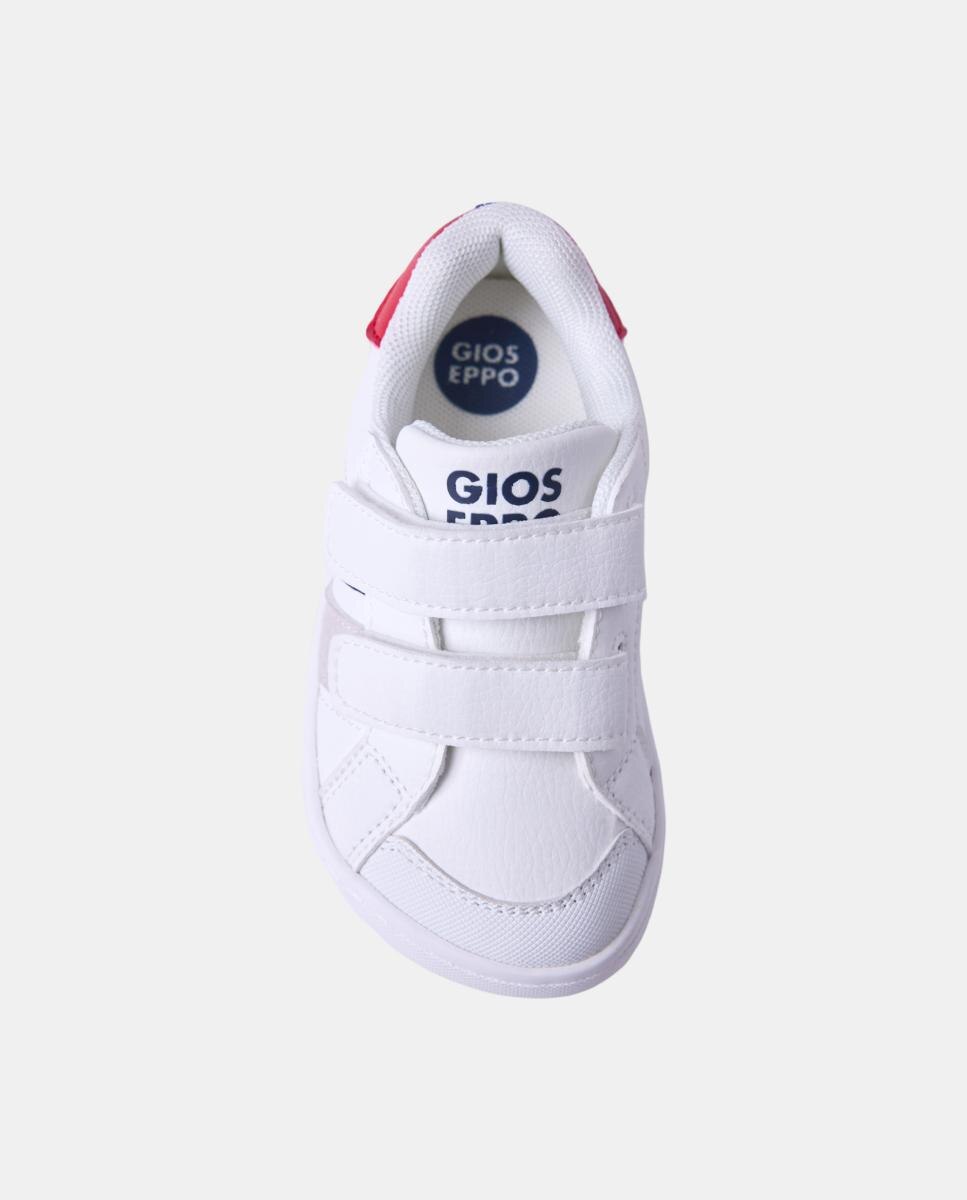 Zapatillas de nylon de bebé niño - Gioseppo - Rojo cereza Blanco-4