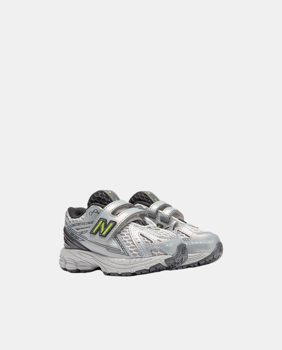 Sapatilhas Casual Infantis 1906 Hook & Loop de Velcro New Balance Cinzento Prateado-4