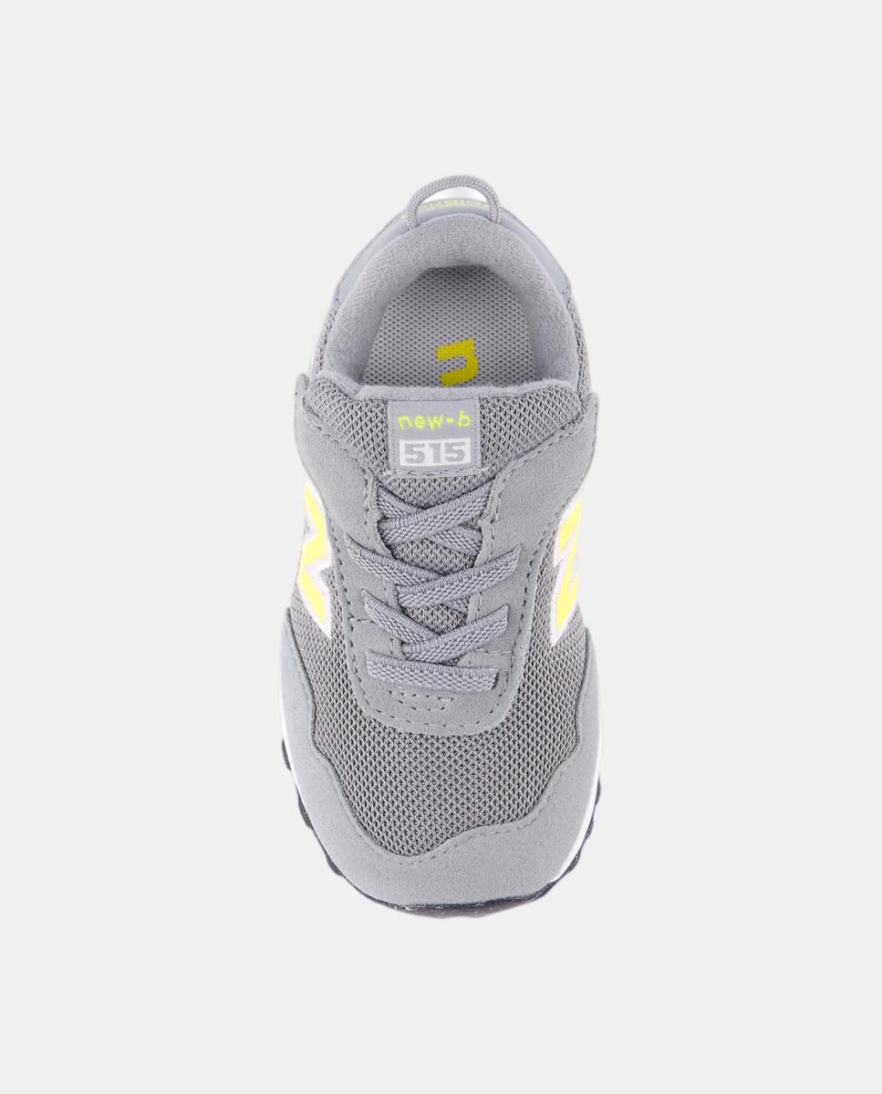 Sapatilhas Casual Infantis 515 Hook & Loop de Velcro Cinzento-3