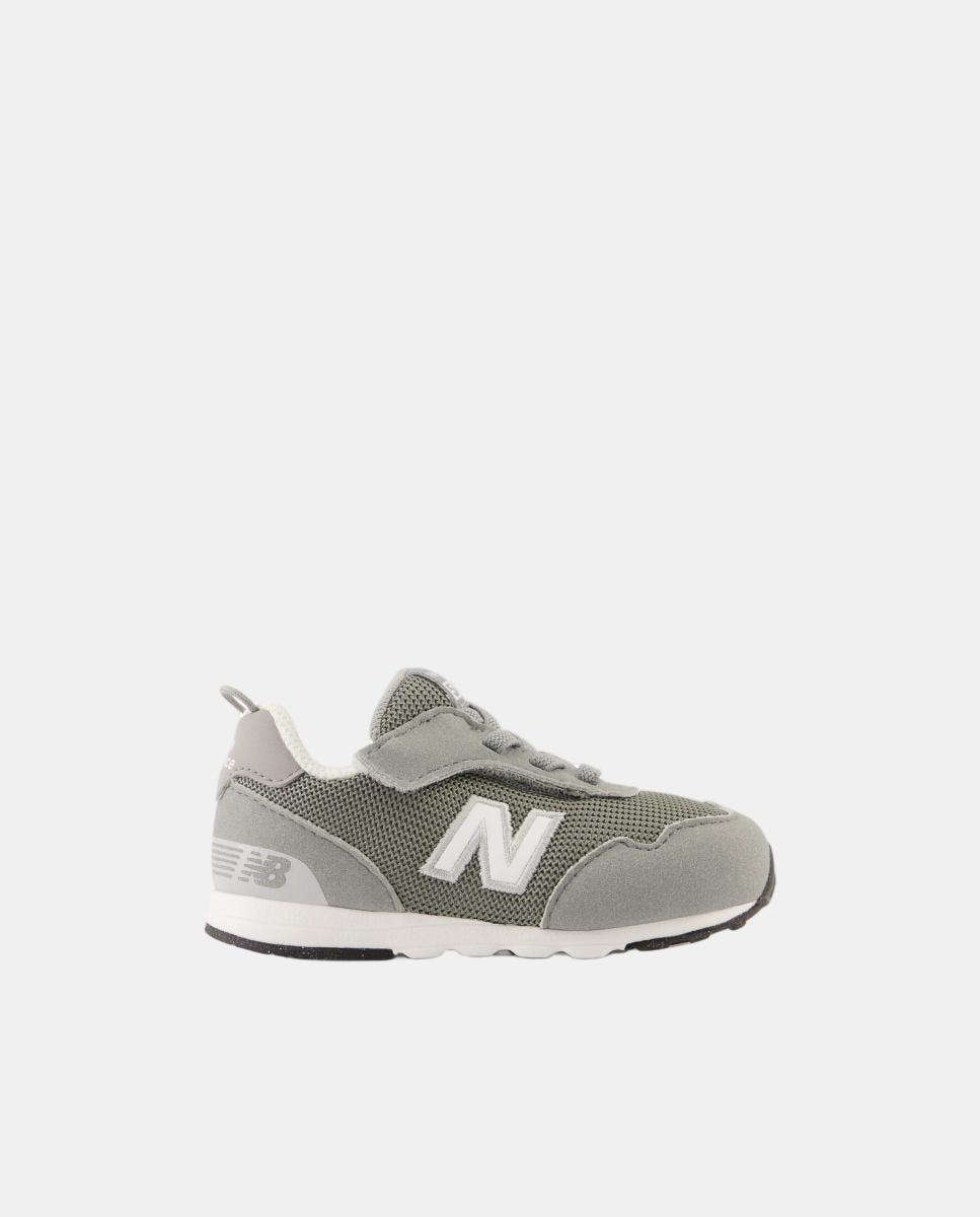 Sapatilhas Casual Infantis 515 NEW-B Hook & Loop com Velcro New Balance Cinzento-1