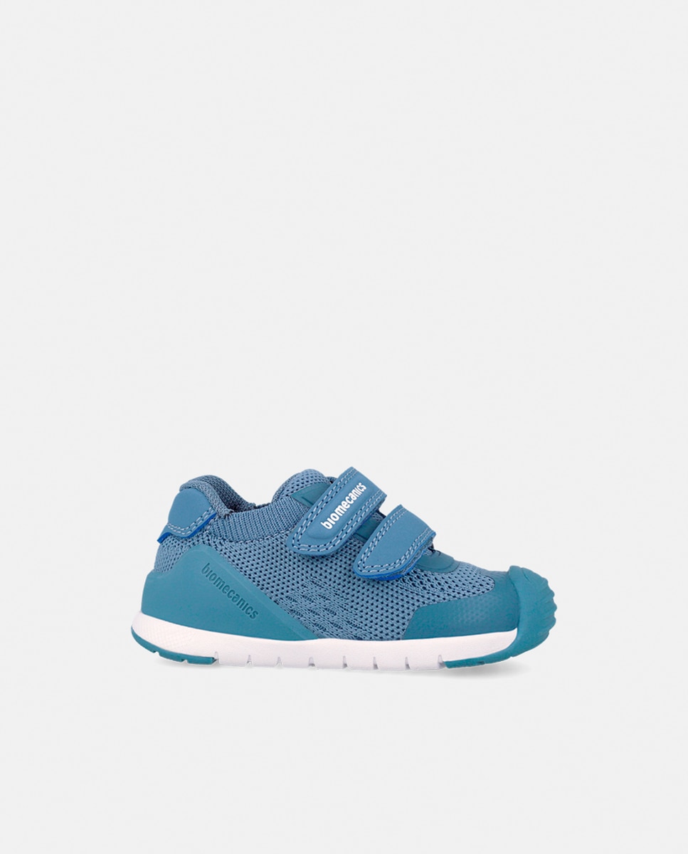 Imagen 0 de Deportivo de niño en textil con doble velcro Azul