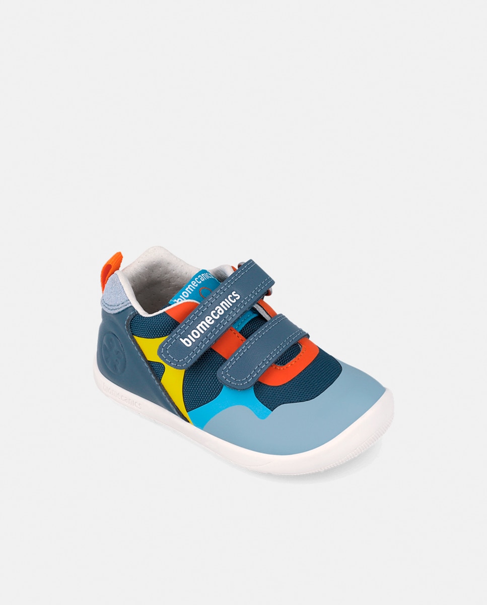 Sapatilhas em Têxtil com Velcro Duplo Multicolor-4