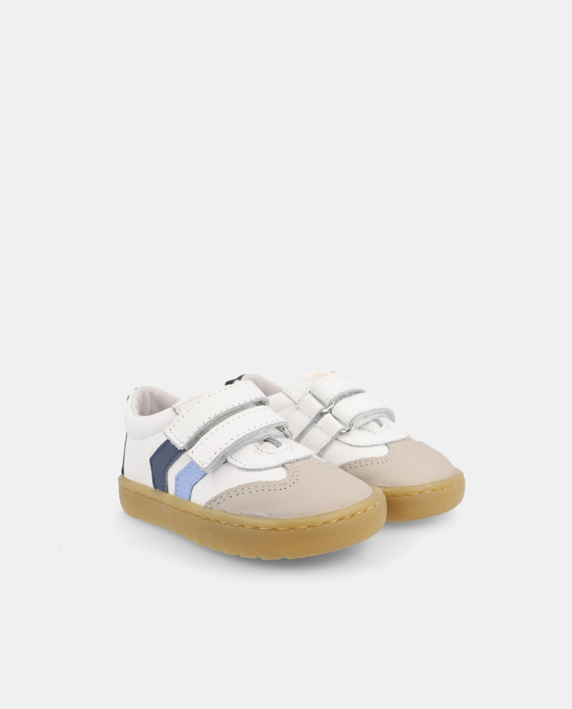 Sapatilhas de Bebé com Atacadores Elásticos e Fecho de Velcro Blanditos Branco-2