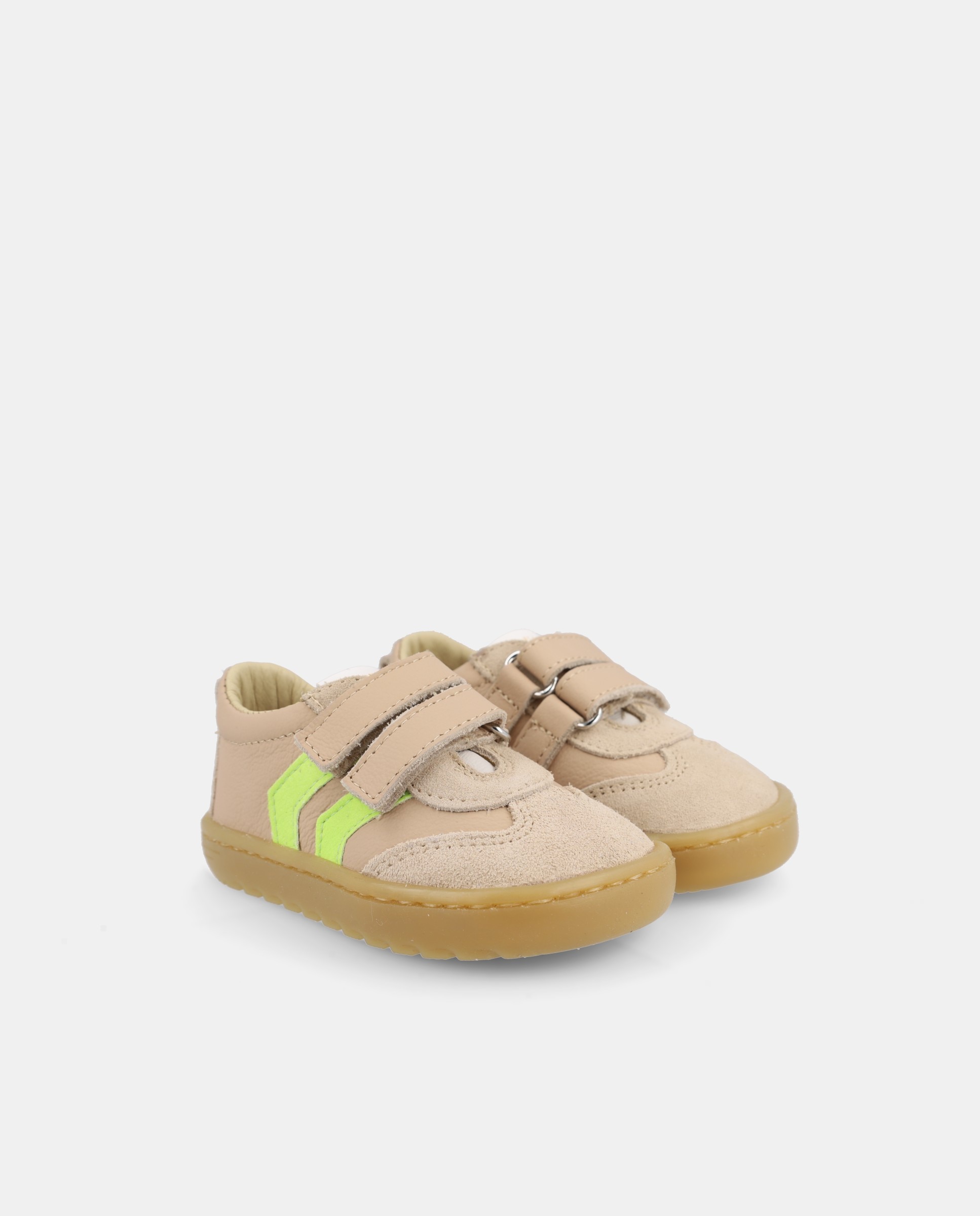 Deportivo bebé niño cordones elástico cierre velcro - Blanditos - Beige Beige-2