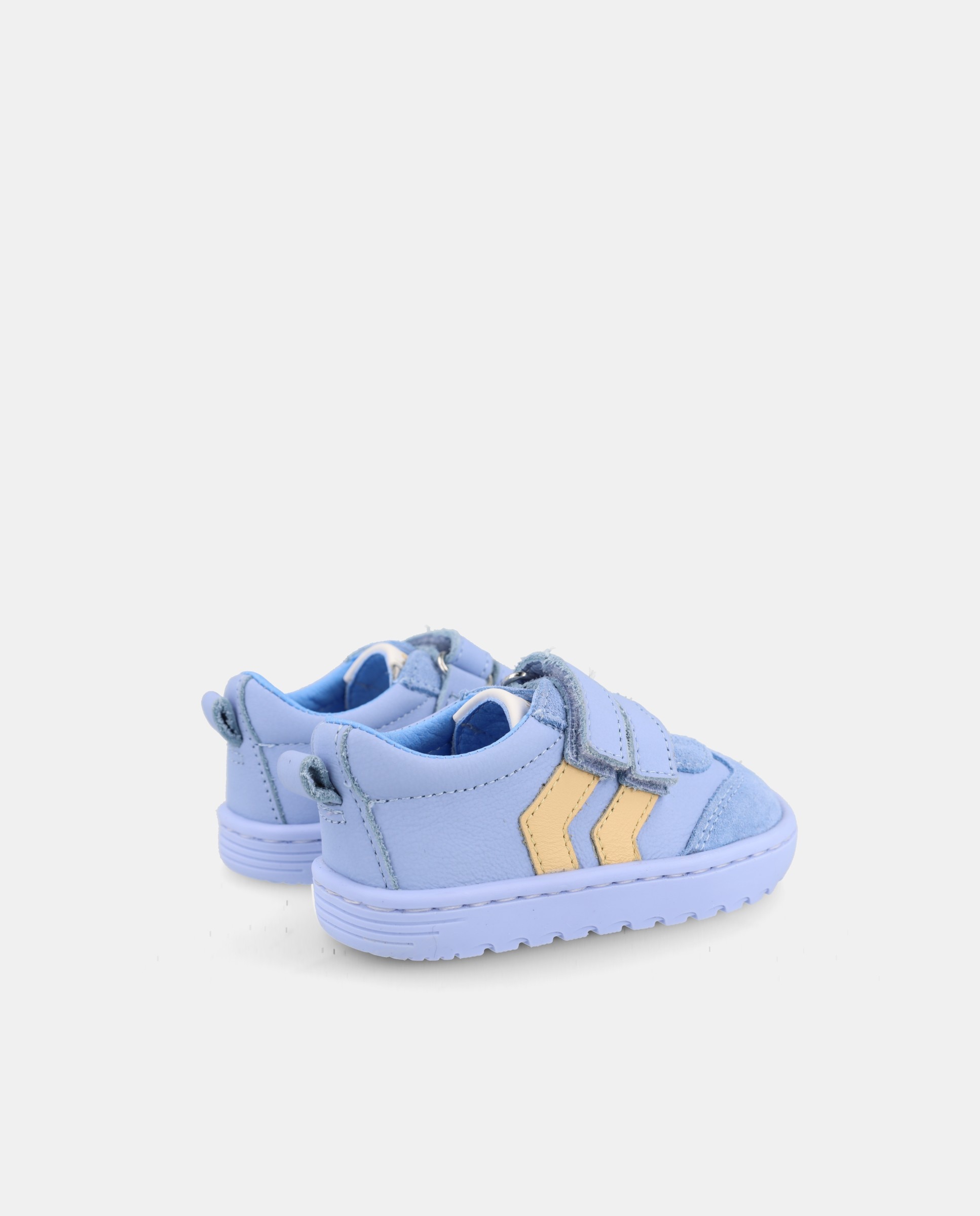 Sapatilhas de Bebé com Atacadores Elásticos e Fecho de Velcro Blanditos Azul-claro-2