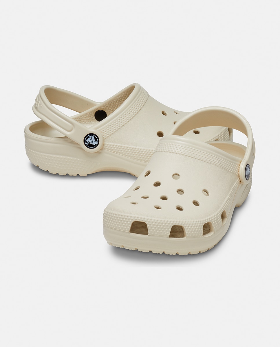 Zuecos de bebés Classic Clog Crocs - Blanco Hueso Blanco Hueso-2