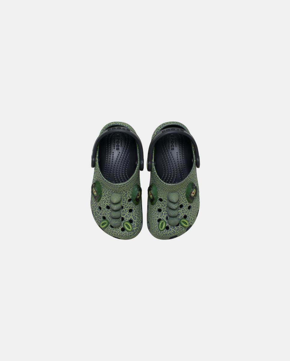 Socas de Bebé Classic IAM Scary Dino Clog Crocs Preto-3
