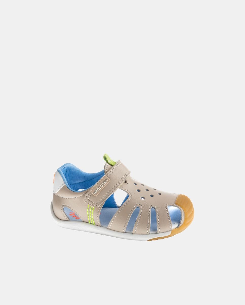 Sandalias Barefoot de bebé niño - Pablosky - Natural Natural-1