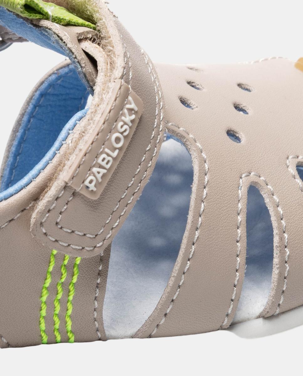 Sandalias Barefoot de bebé niño - Pablosky - Natural Natural-7
