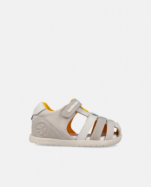 BF Sandalia de niño en piel y textil con velcro