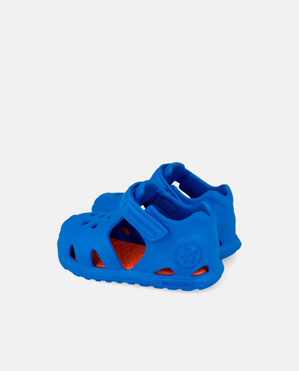 Chinelos de Praia com Velcro Biomecanics Azul Metálico-3