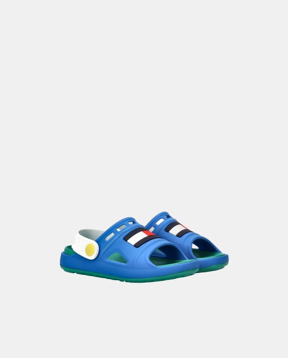 Sandálias de Banho de Bebé com Tira Traseira Tommy Hilfiger Azul-4