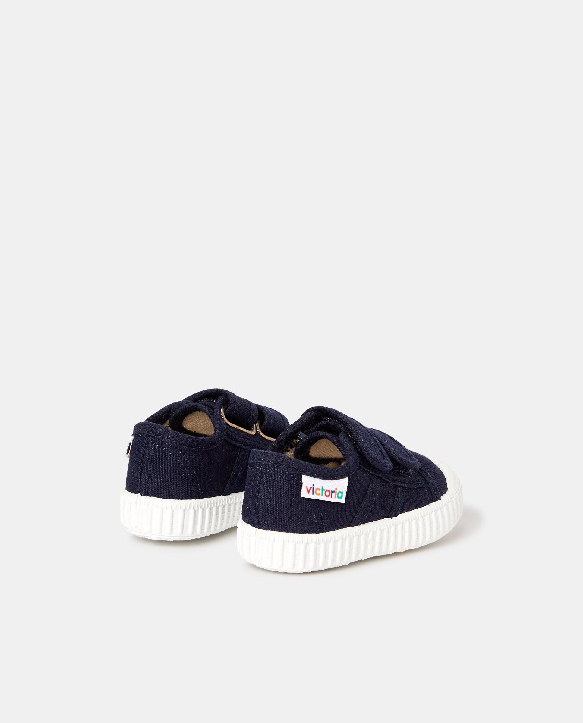 Zapatillas de niños tipo casco bajas en lona con cierre elástico - Victoria - Azul Azul marino-4