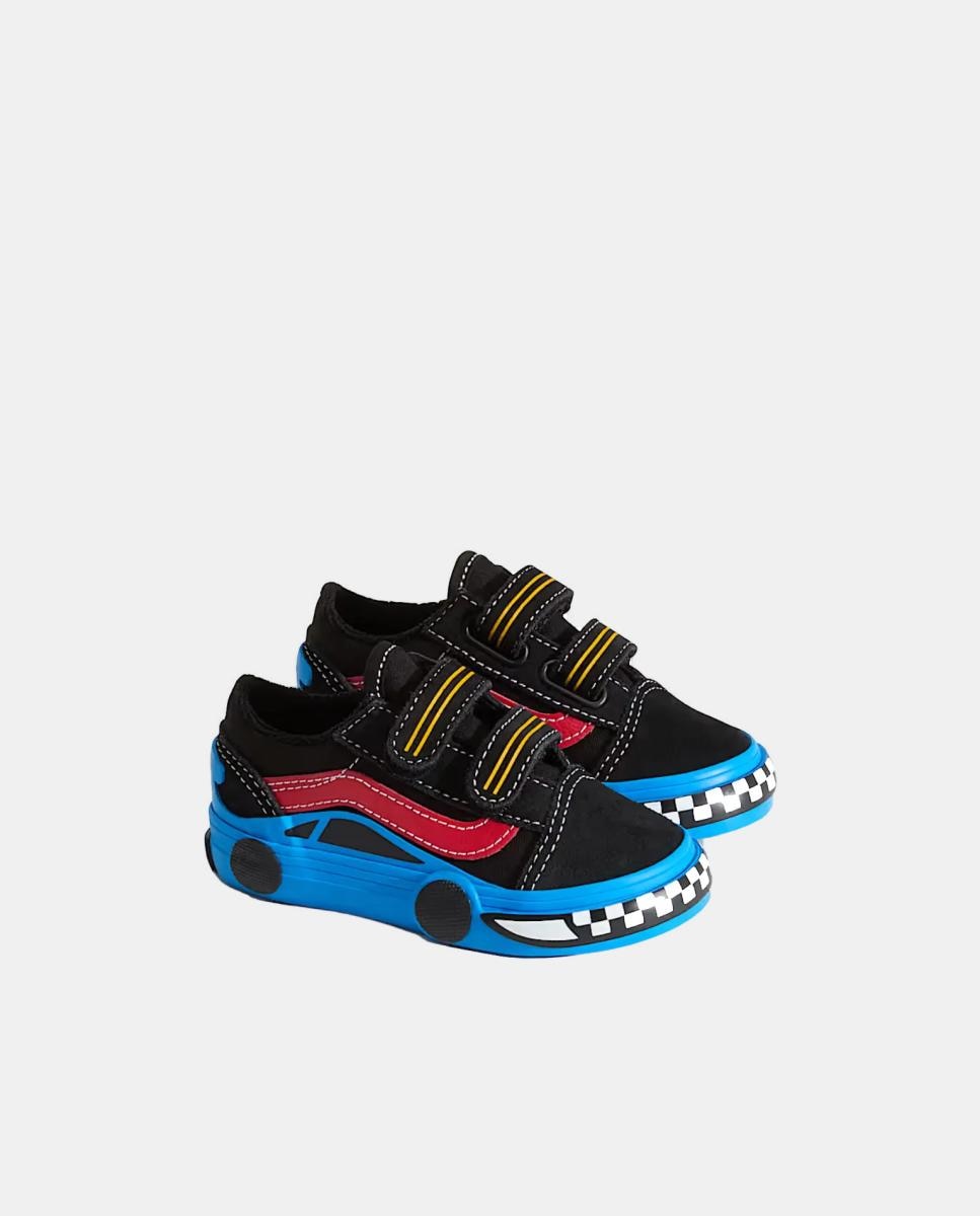 Sapatilhas causal modelo Old Skool Velcro Vans Multicolor-4
