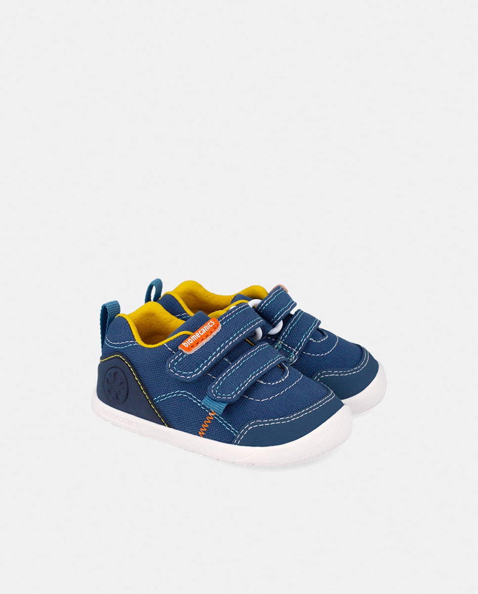 Sapatos de Lona com Velcro Duplo Biomecanics Azul-2
