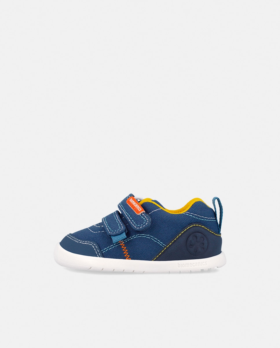 Sapatos de Lona com Velcro Duplo Biomecanics Azul-5