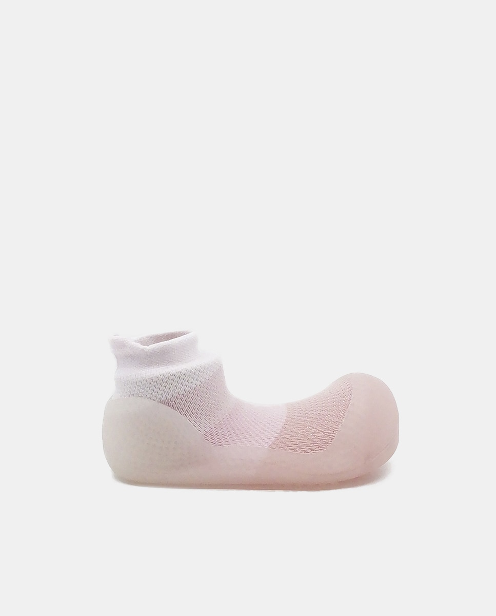Pantufas de bebé em tecido Aqua-X rosa Attipas Rosa-1