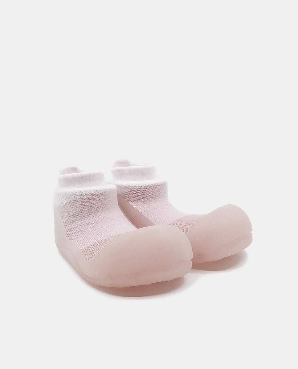 Pantufas de bebé em tecido Aqua-X rosa Attipas Rosa-2