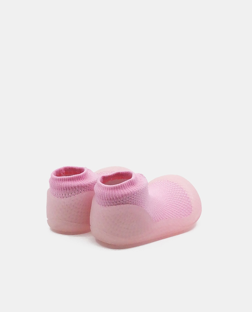 Imagen 3 de Zapatillas de casa de bebés en tejido Aqua-X azul - Attipas - Rosa Rosa