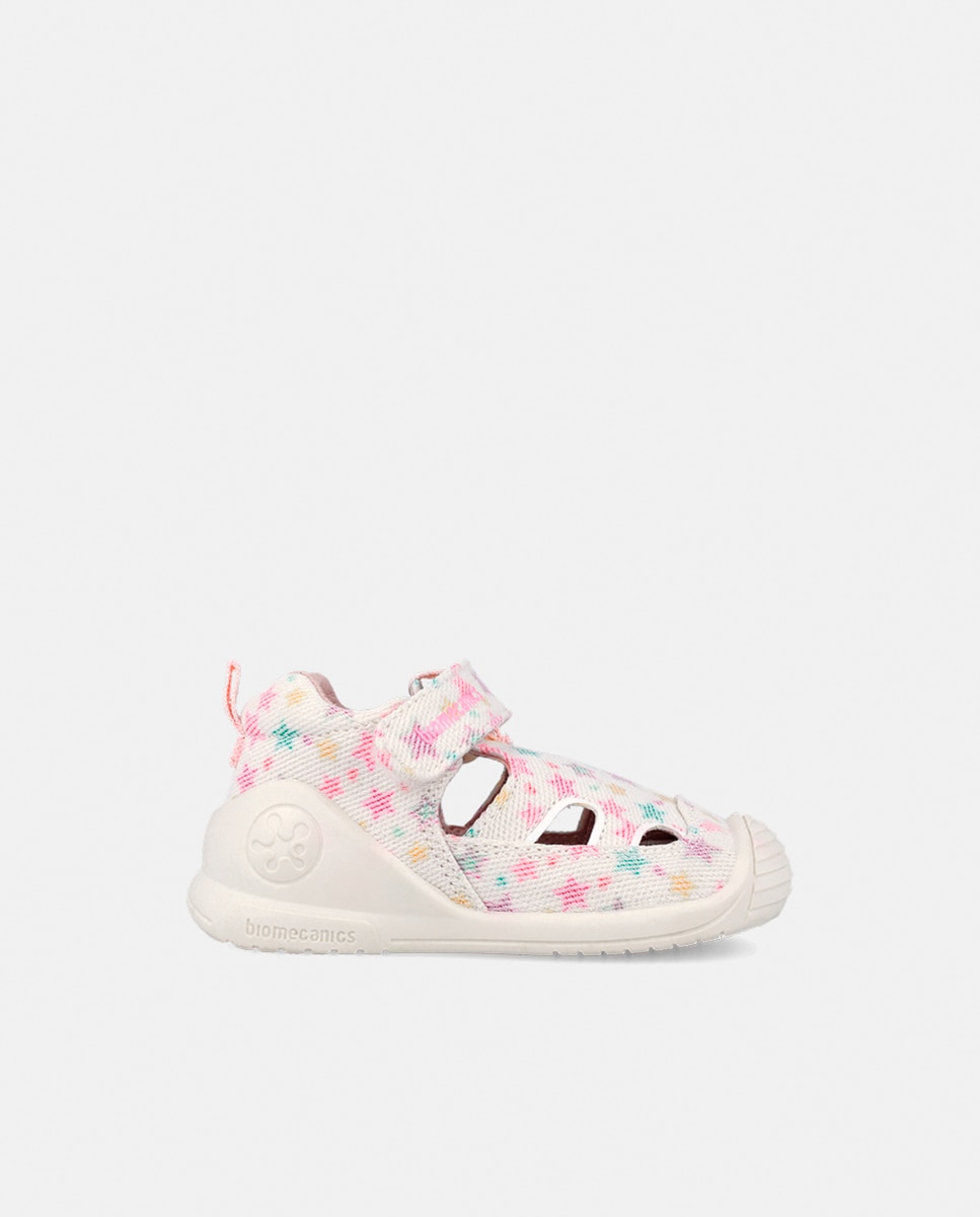 Imagem 0 de Sandálias de Lona Estampadas com Velcro