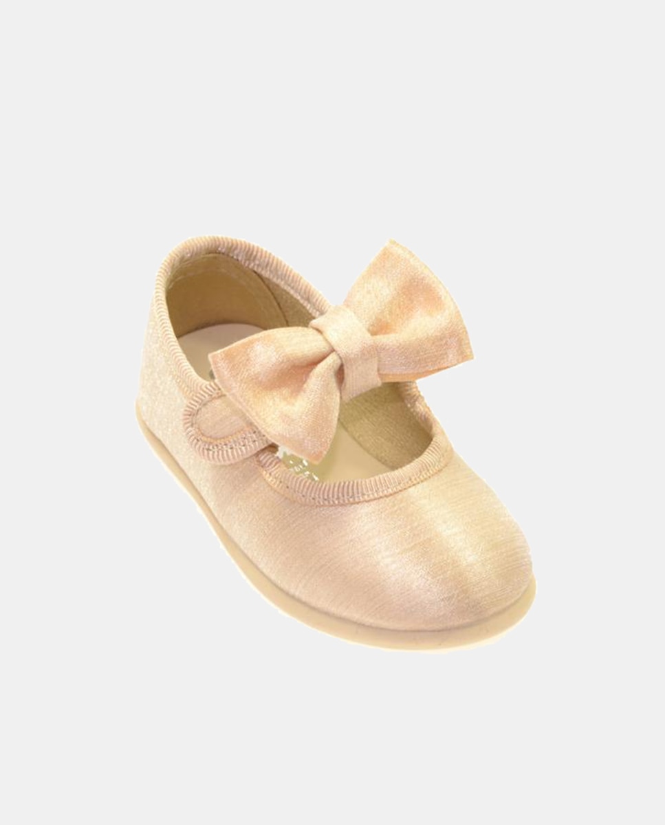 Imagem 0 de Sapatos de Presilha de Bebé com Adorno e em Linho