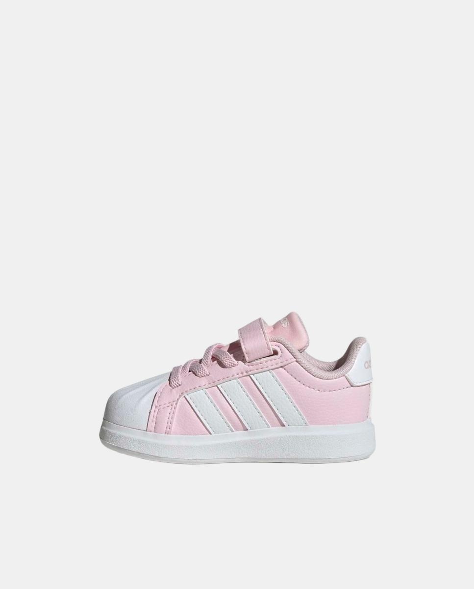 Sapatilhas Baixas de Bebé com Fecho Aderente adidas Rosa-4