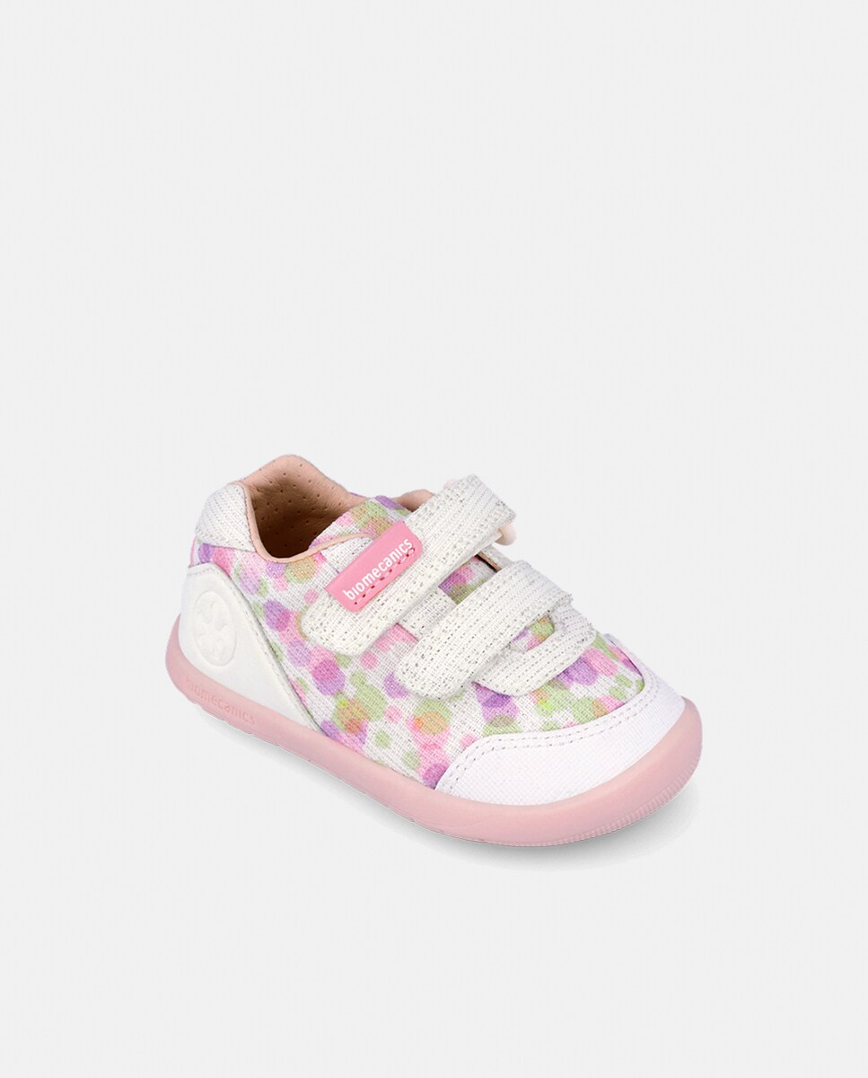 Sapatos em Têxtil com Velcro Duplo Multicolor-4