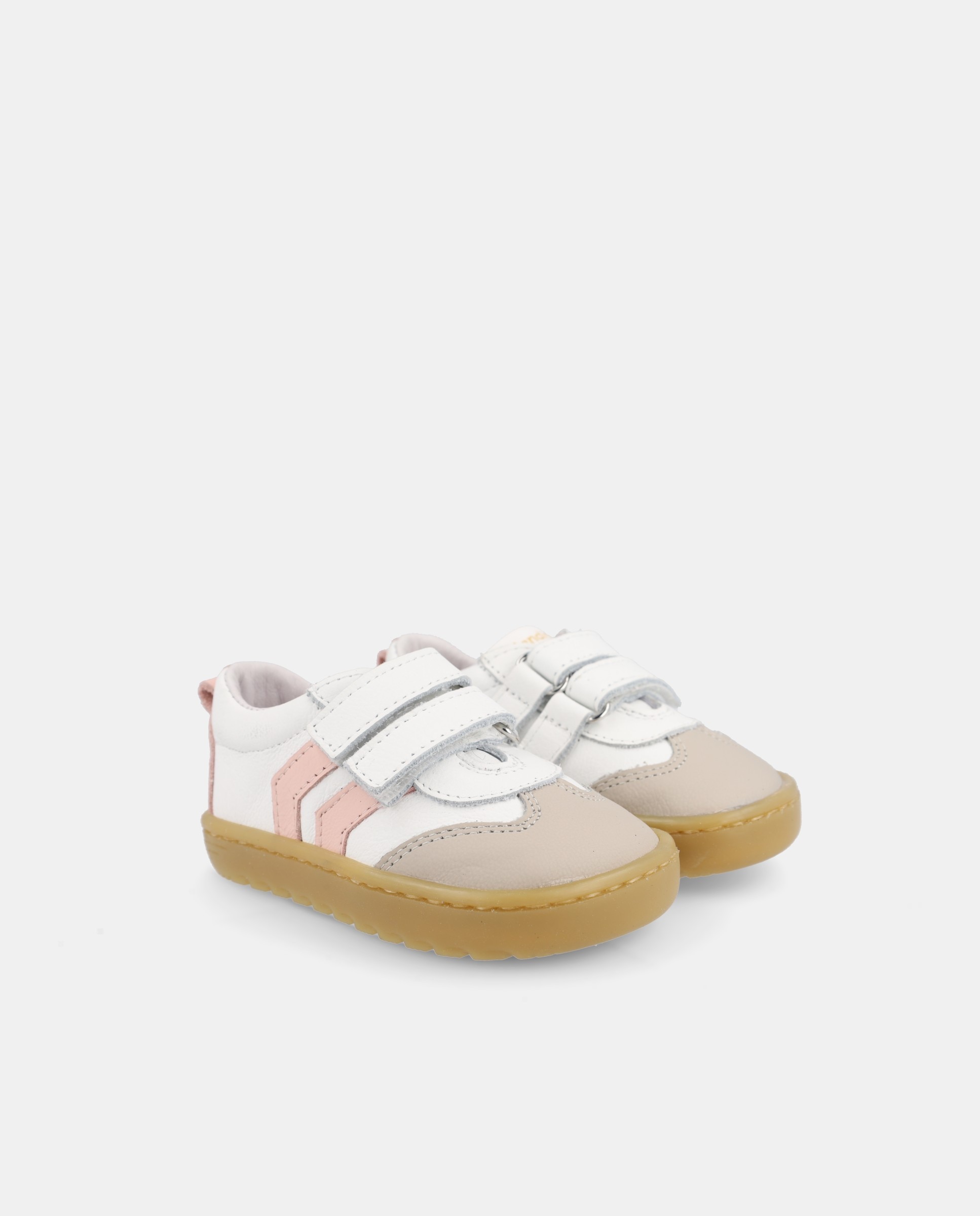 Sapatilhas de Bebé Barefoot com Velcro Blanditos Branco-2