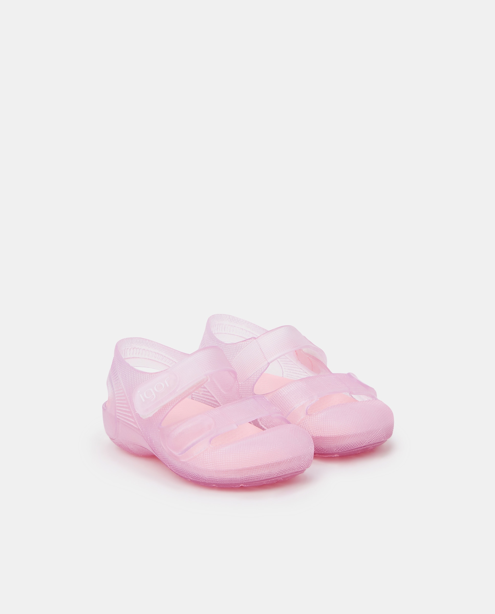 Sandálias de Bebé com Fecho Aderente - Rosa Rosa-2