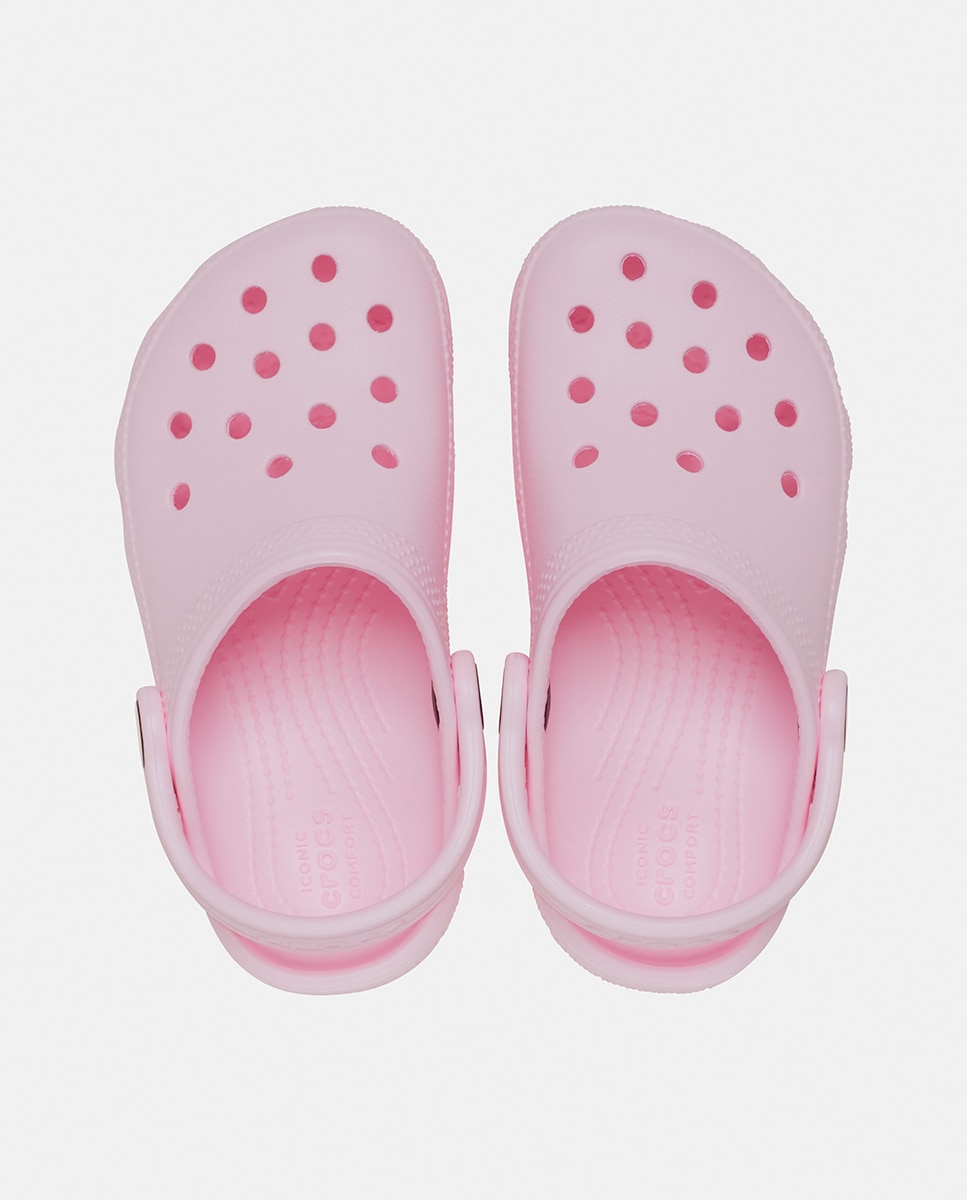 Zuecos de bebés Classic Clog Crocs - Rosa pastel Rosa pastel-3