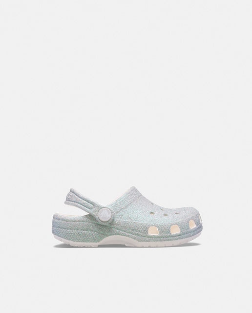 Imagen 0 de Zuecos de niños Classic Iridescent Glitter Crocs