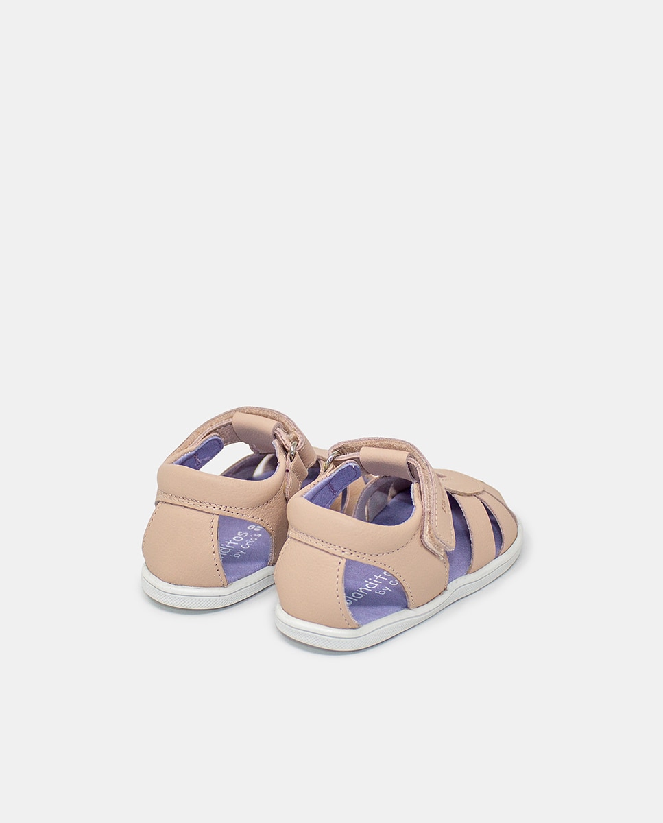 Sandálias de Bebé Rosa-3