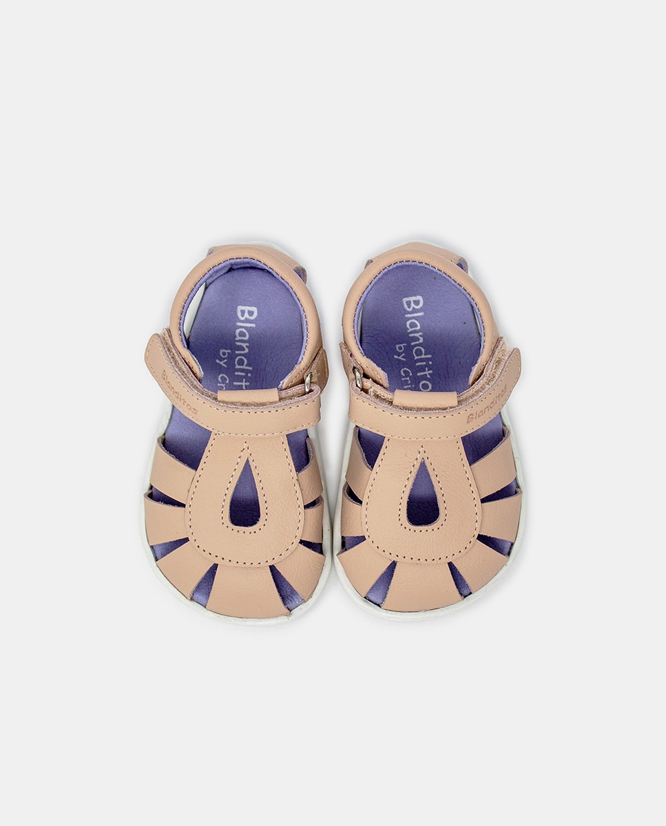 Sandálias de Bebé Rosa-4