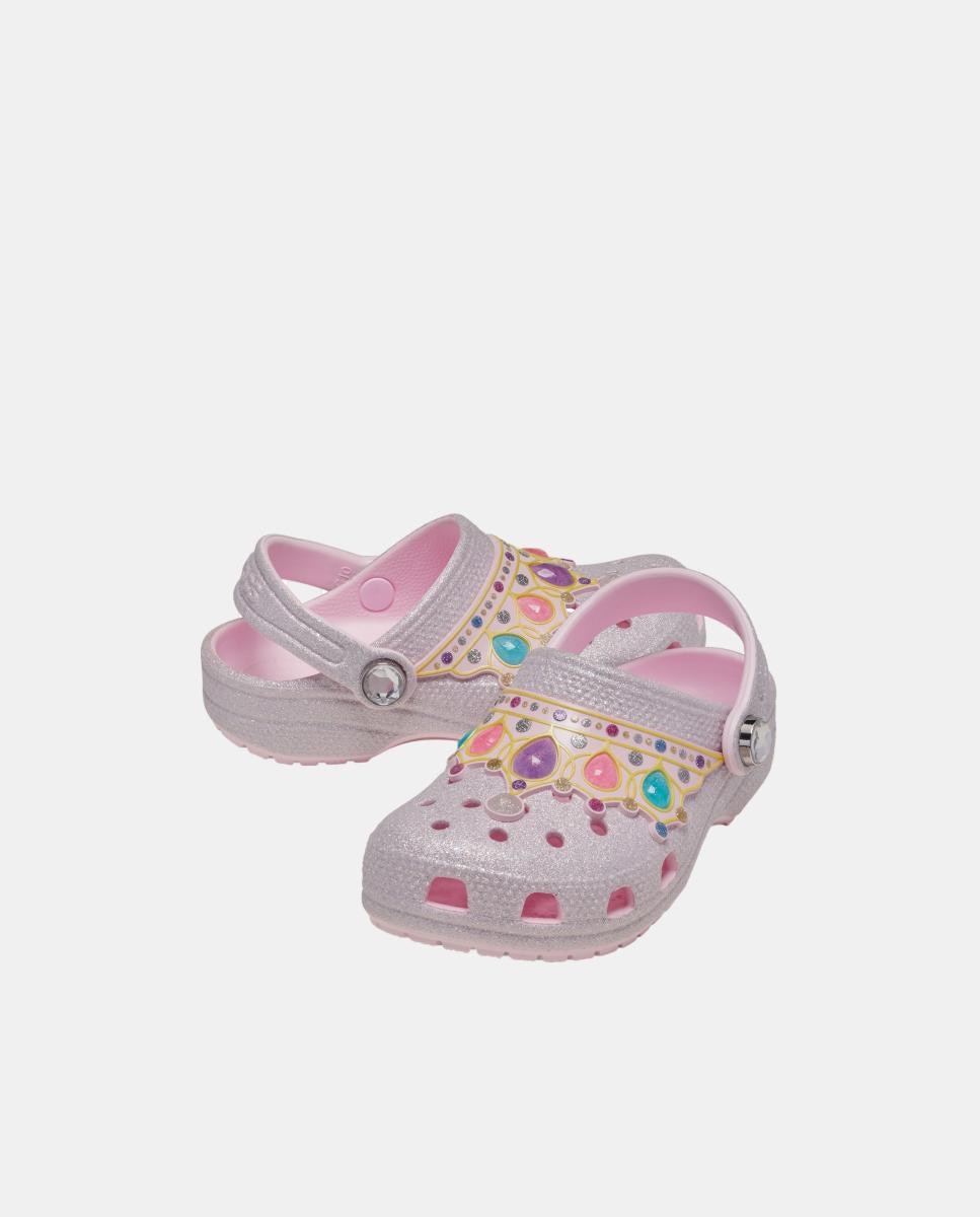 Socas de Bebé Classic IAM Princess Clog Crocs Rosa-5