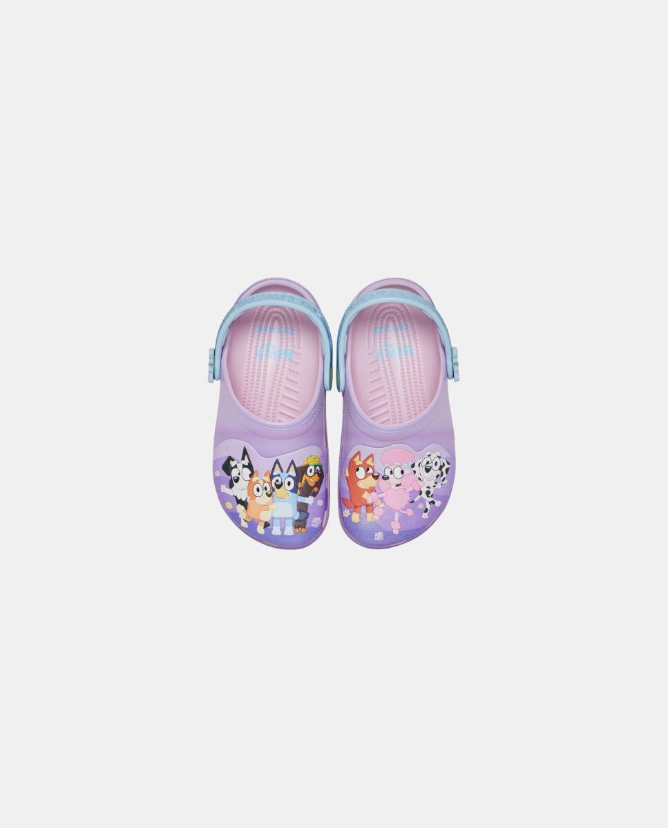 Socas de Bebé Bluey Multi Pink Classic Clog Crocs Multicolor-2