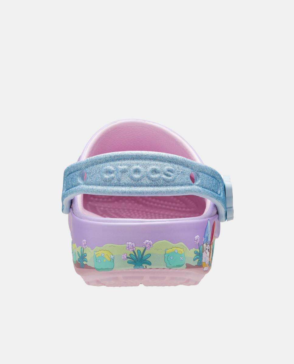 Socas de Bebé Bluey Multi Pink Classic Clog Crocs Multicolor-5