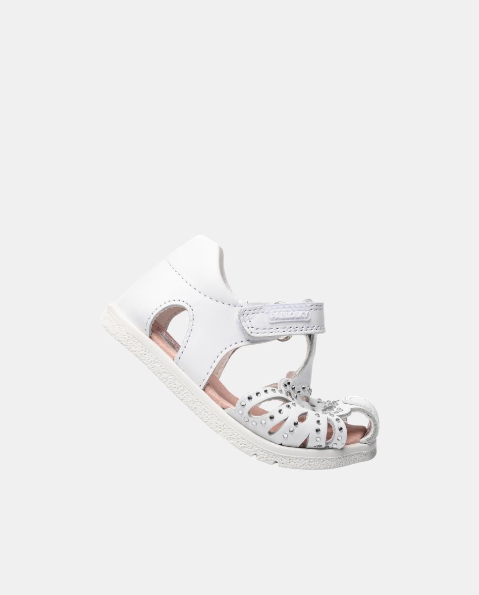 Sandalias Barefoot de bebé niña - Pablosky - Blancos Blancos-5