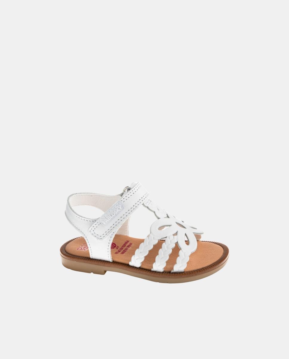Sandalias de bebé niño - Pablosky - Blanco Blanco-1