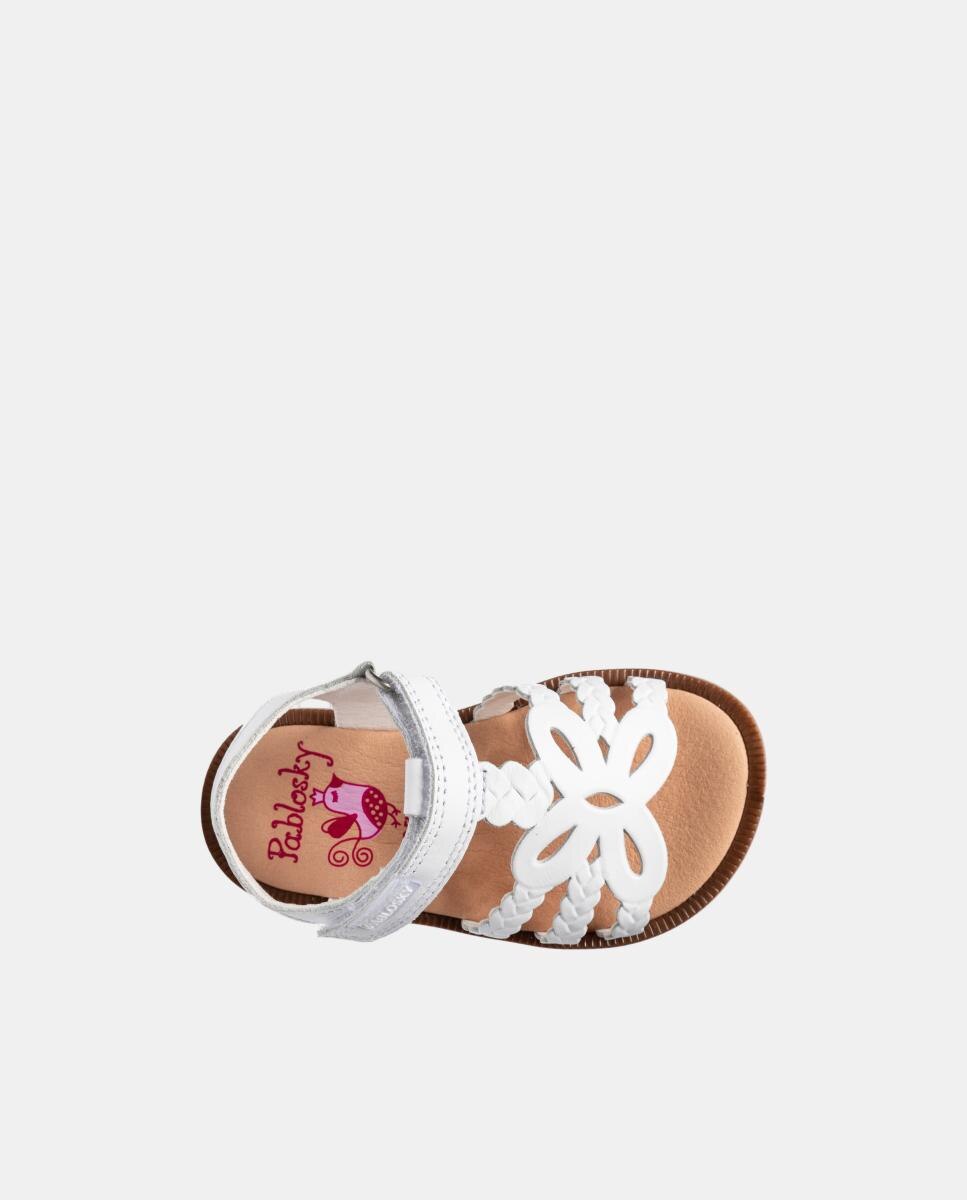 Sandalias de bebé niño - Pablosky - Blanco Blanco-4
