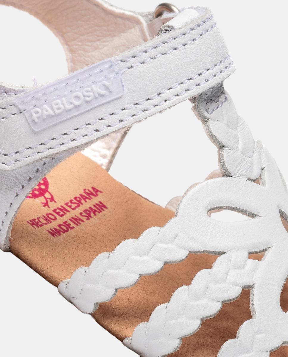 Sandalias de bebé niño - Pablosky - Blanco Blanco-7