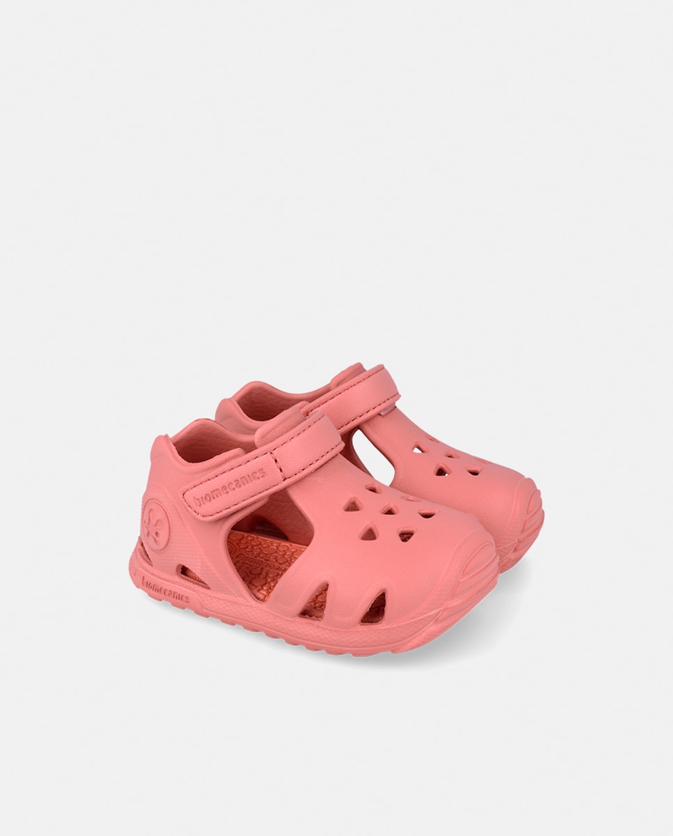 Chinelos de Praia com Velcro Coral-2