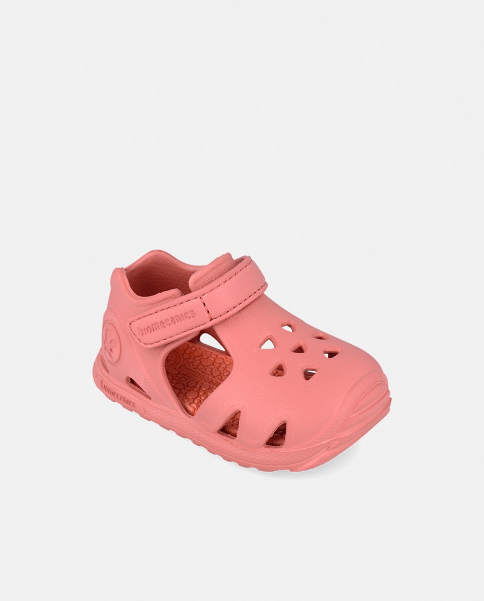 Chinelos de Praia com Velcro Coral-4