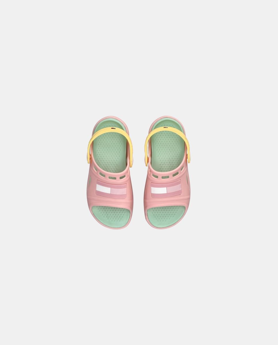 Sandálias de Banho de Bebé com Tira Traseira Tommy Hilfiger Rosa-pastel-2
