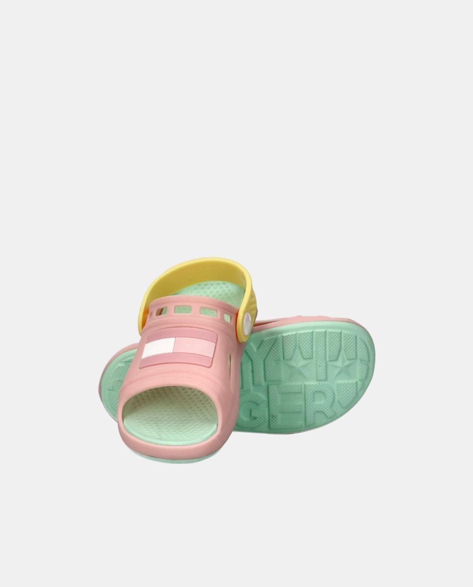 Sandálias de Banho de Bebé com Tira Traseira Tommy Hilfiger Rosa-pastel-3