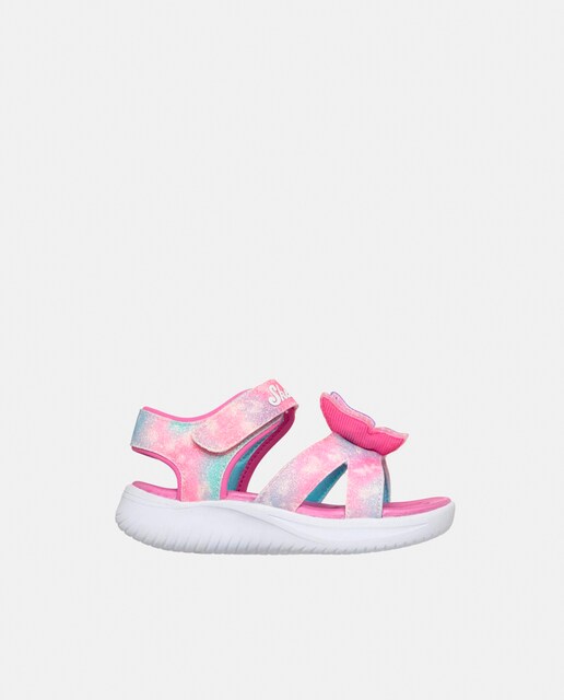 Imagem 0 de Sandálias de Luzes com Desenho de Borboleta e Ajuste de Velcro