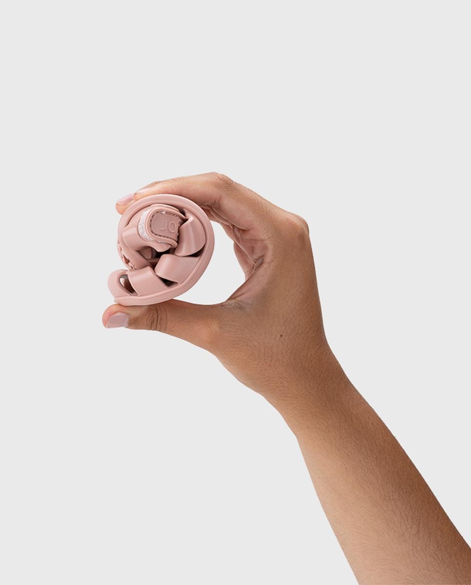 Sandálias de Bebé com Acabamento Mate e Fecho Aderente Rosa pálido-4