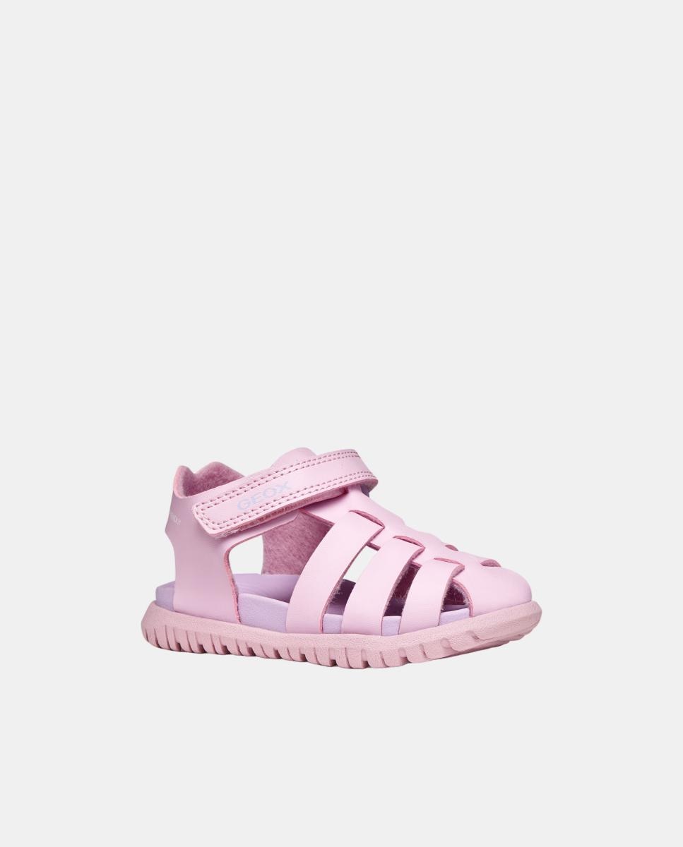 Sandálias Fechadas de Bebé Resistentes à Água Rosa-pastilha-5